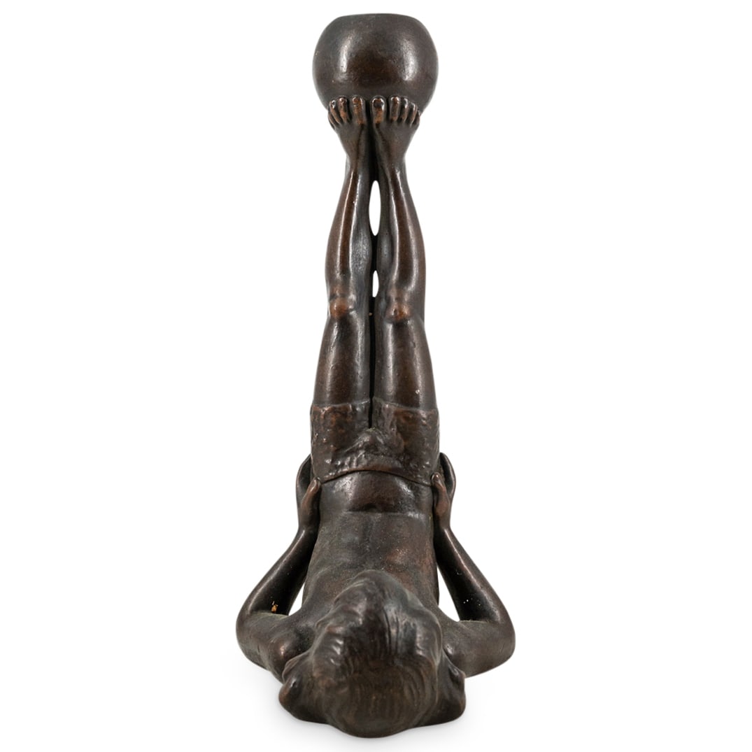 Antique Mixed Metal Figural Candlestick (1 of 4)