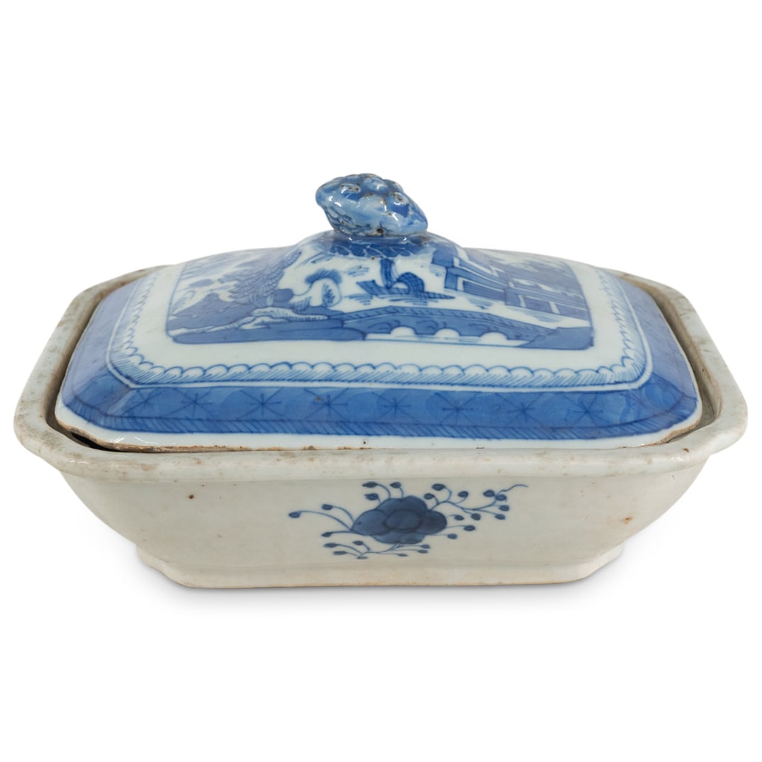 Antique Canton Porcelain Covered Dish (1 of 4)