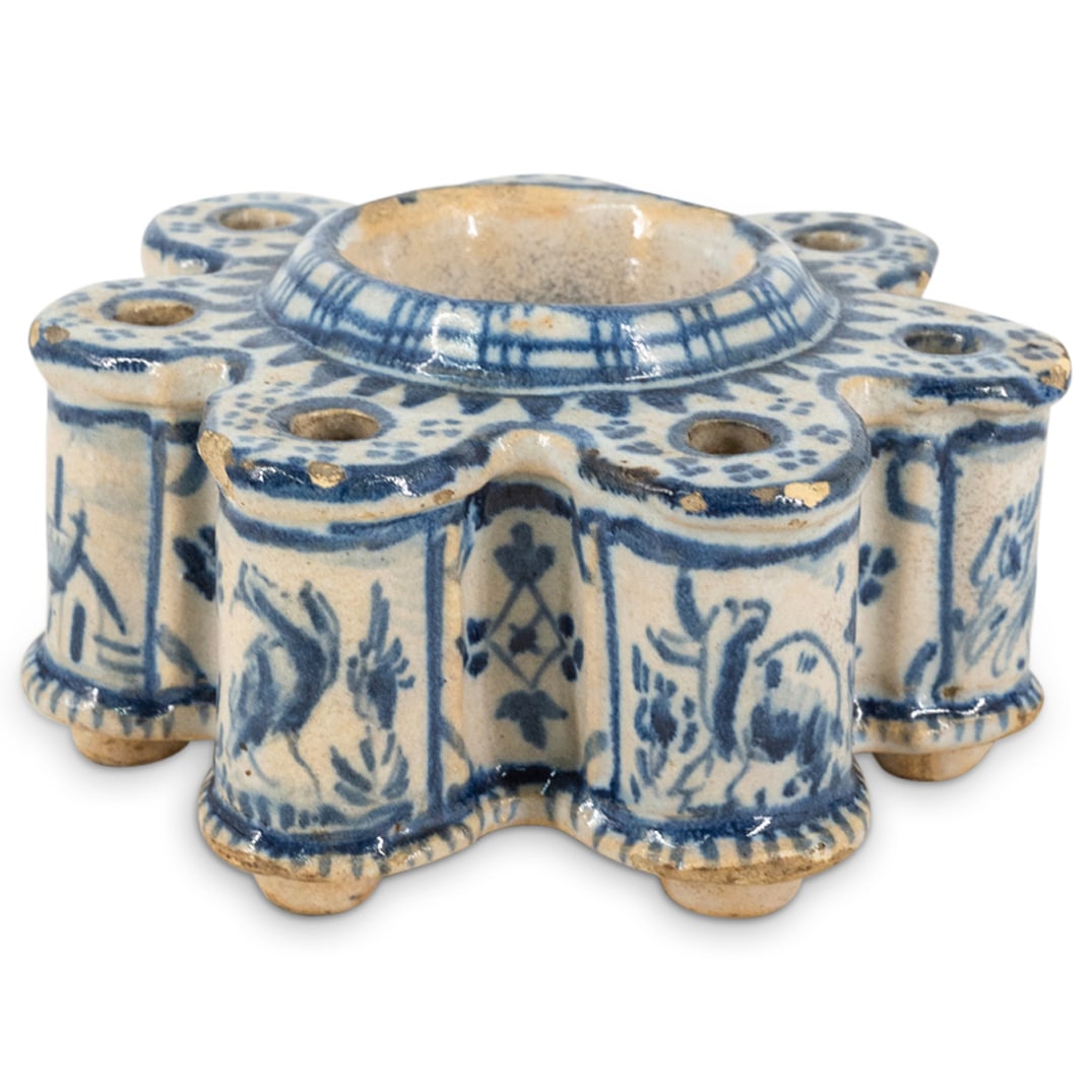 Antique European Ceramic Inkwell (1 of 4)
