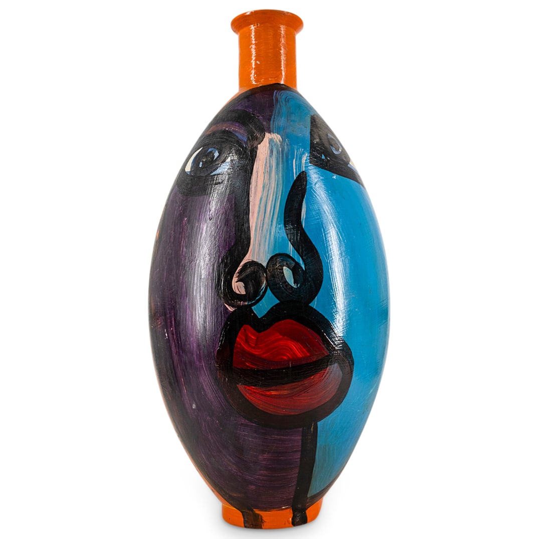Peter Keil (German, B. 1942) Painted Ceramic Vase (1 of 6)