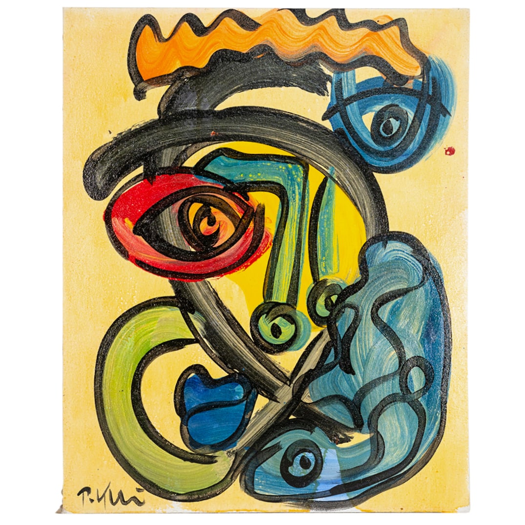 Peter Keil (German, B. 1942) Oil On Fabric (1 of 6)