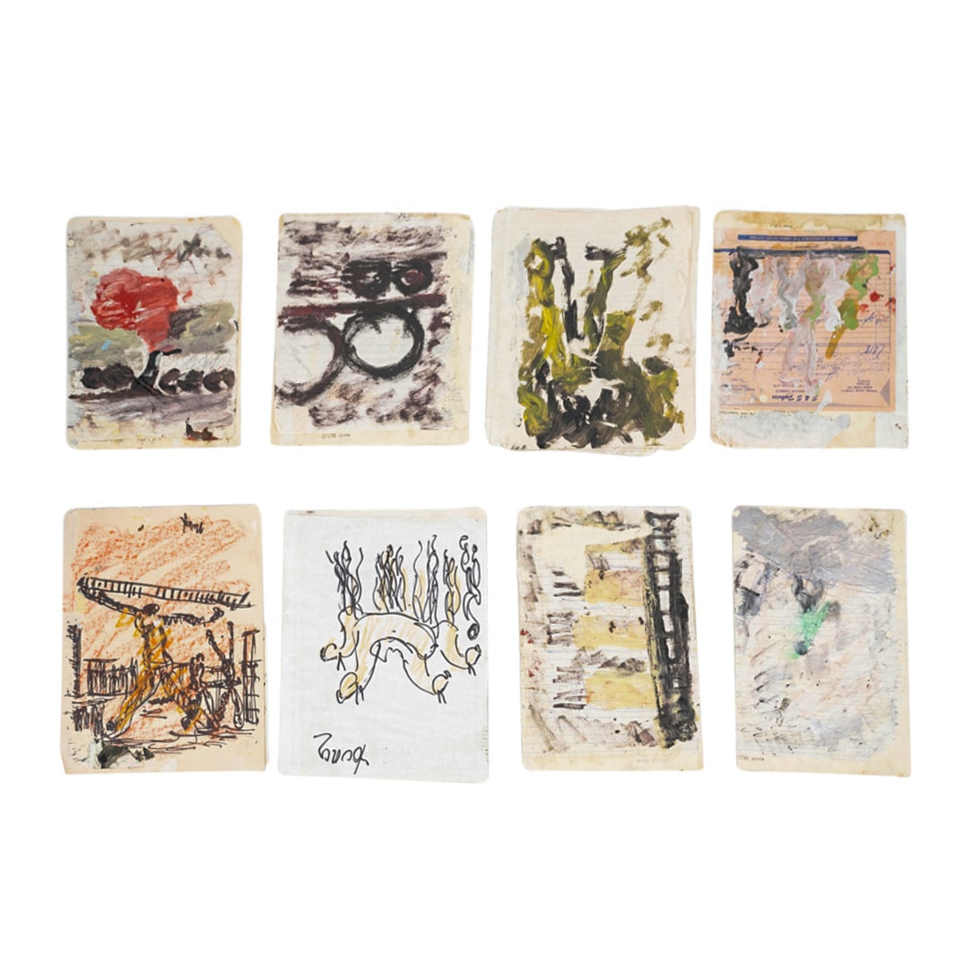 (8 Pc) Purvis Young (American, 1943) Sketchbook / Painting Collection (1 of 6)
