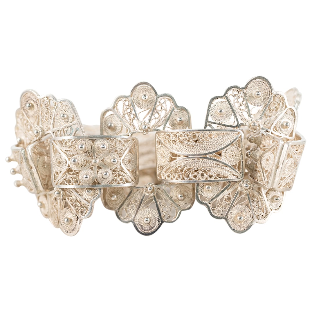 Sterling SIlver Filigree Bracelet (1 of 4)