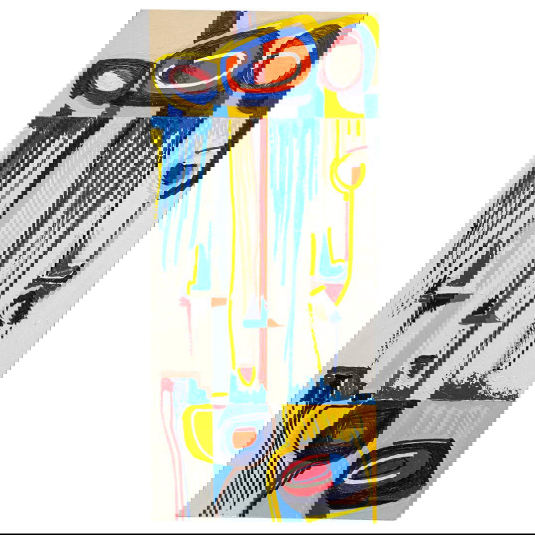 Mixed Media On Canvas Painting Auction