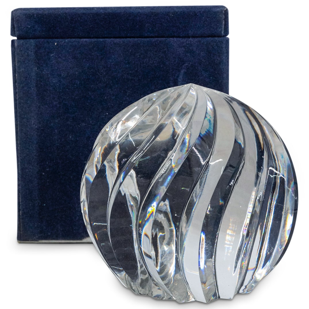 Val St. Lambert Art Crystal Paperweight W/ Box (1 of 4)