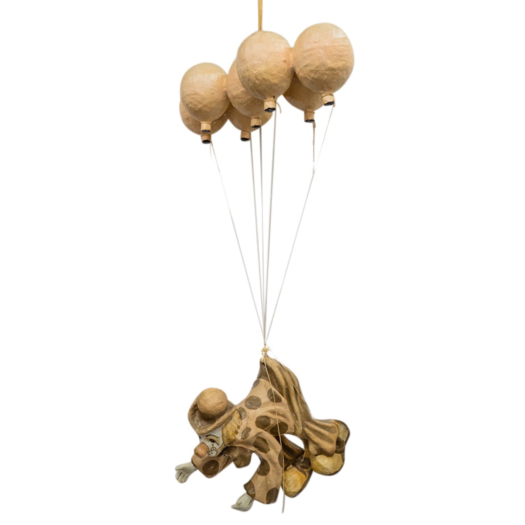 Signed Constantino Papier Mache Clown (1 of 5)