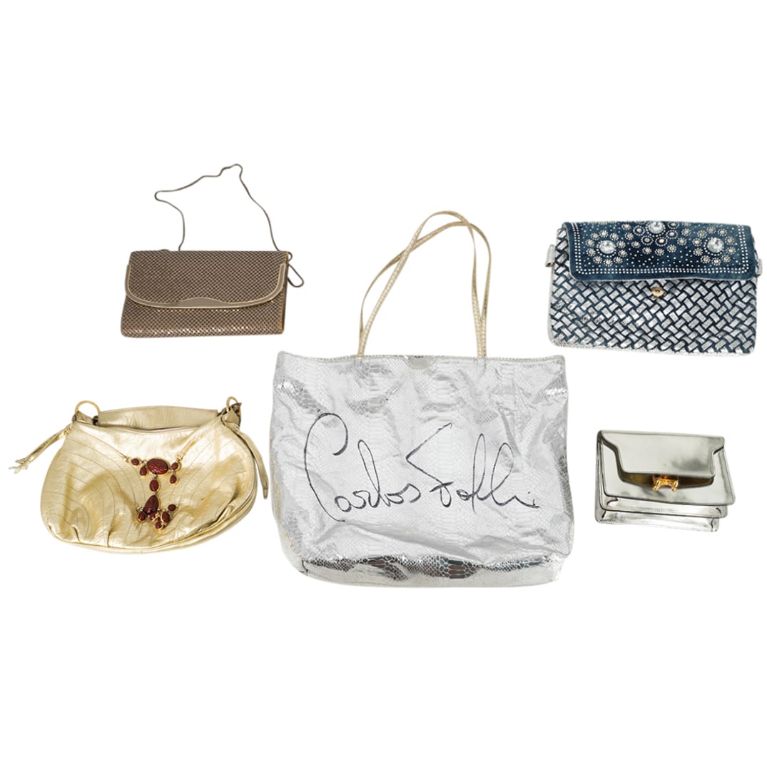 (5 Pc) Designer Metallic Ladies Bags Collection (1 of 20)