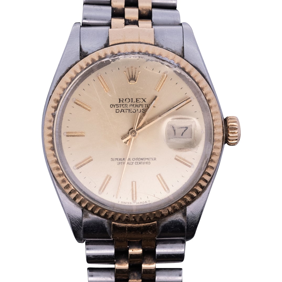 Vintage Rolex 18k Mens Oyster Datejust Two-Tone Wristwatch (Ref. 16013) (1 of 4)