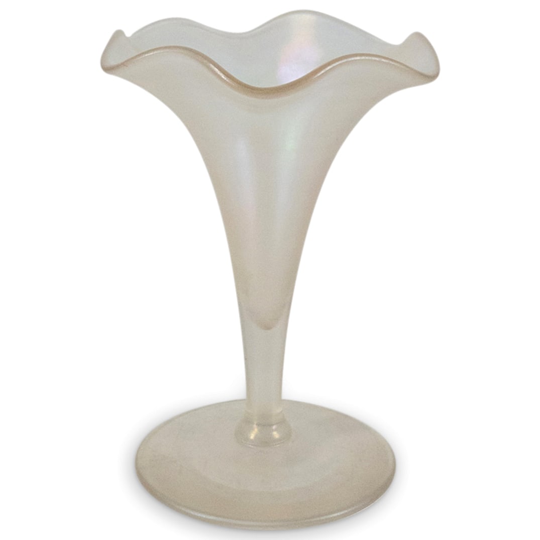 Steuben Verre De Soie Glass Vase - 346 (1 of 3)