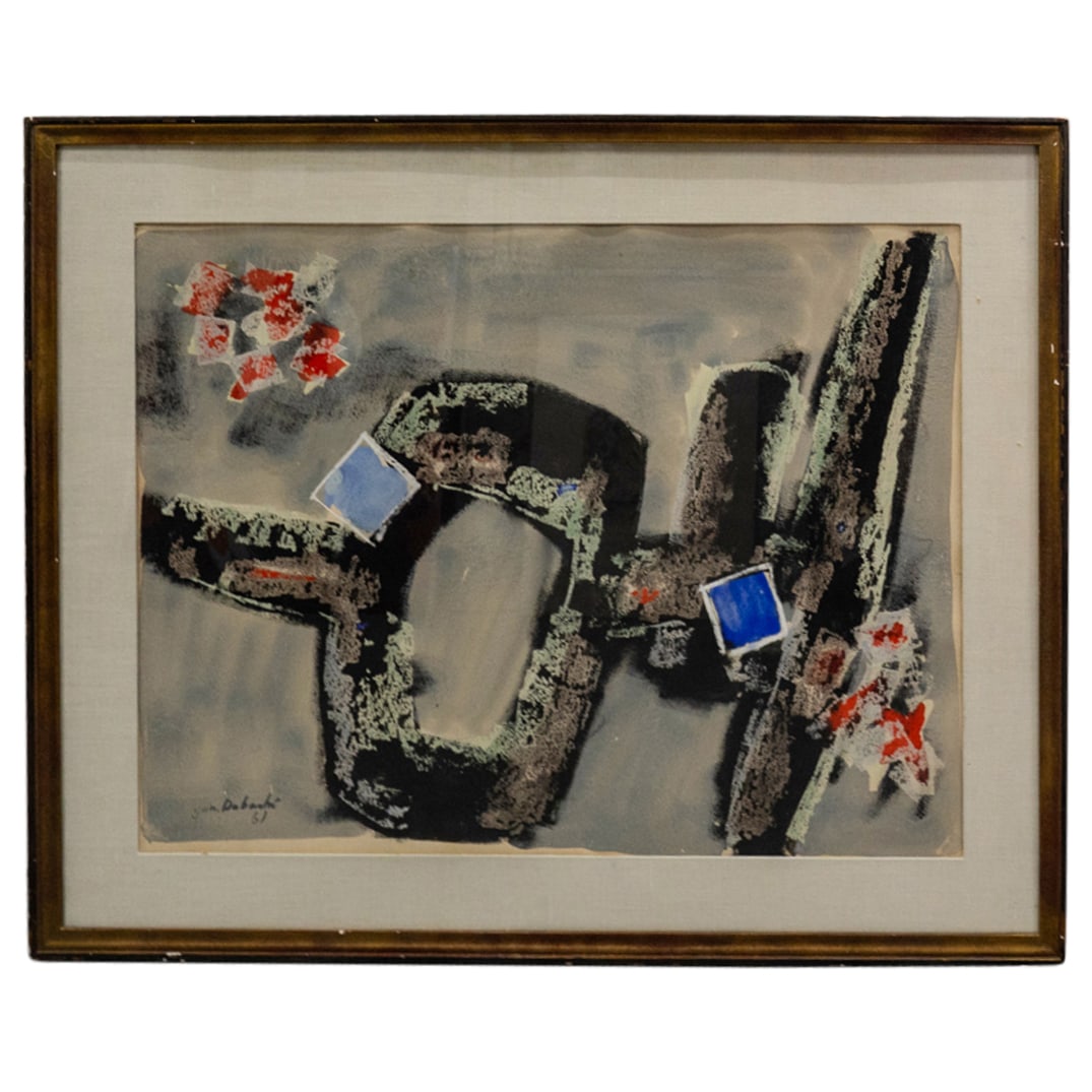 Jun Dobashi (1910-1978) Abstract Gouache (1 of 7)