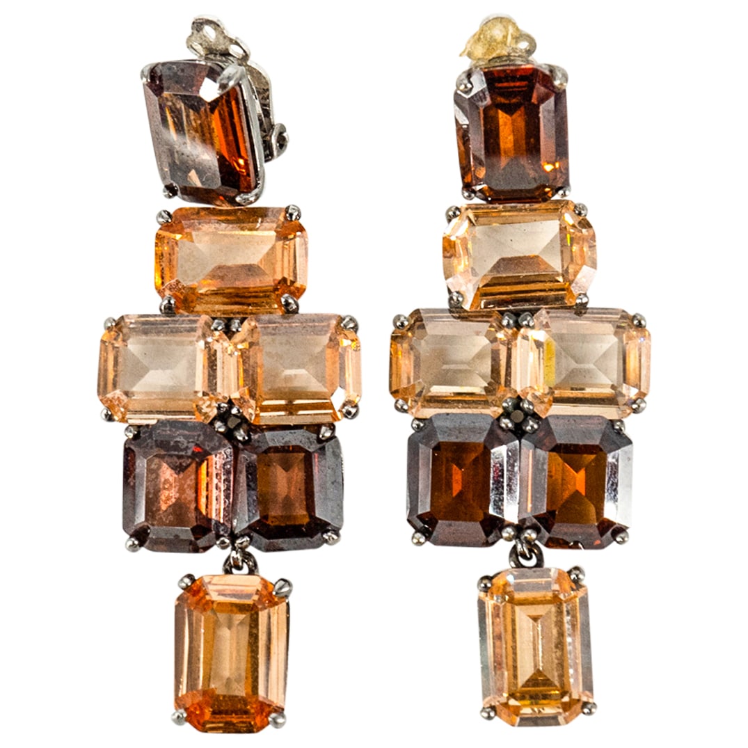 Pair Jarin Glass & Sterling Silver Earrings (1 of 3)