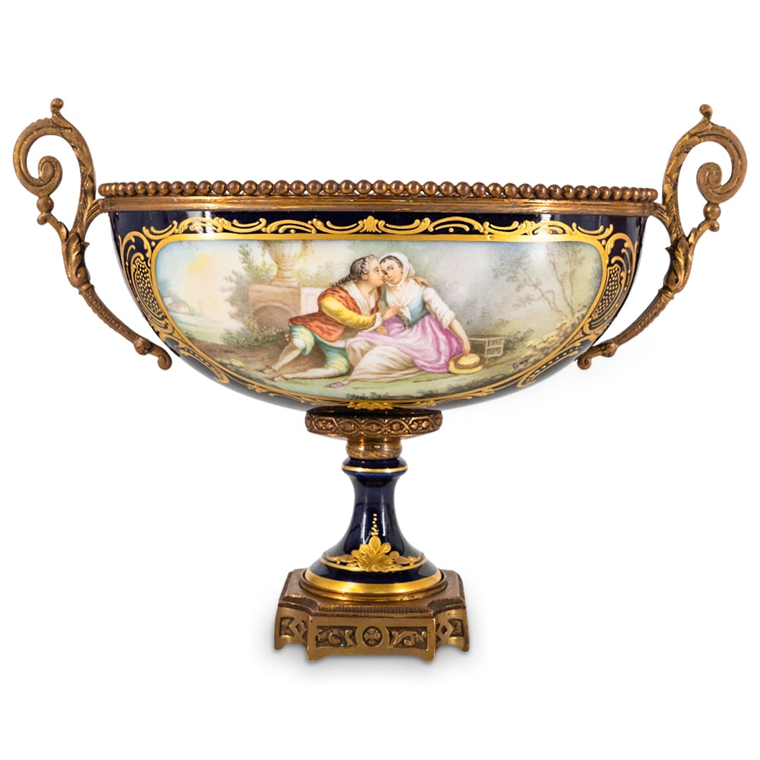 Antique Sevres Style Porcelain Centerpiece Bowl (1 of 8)