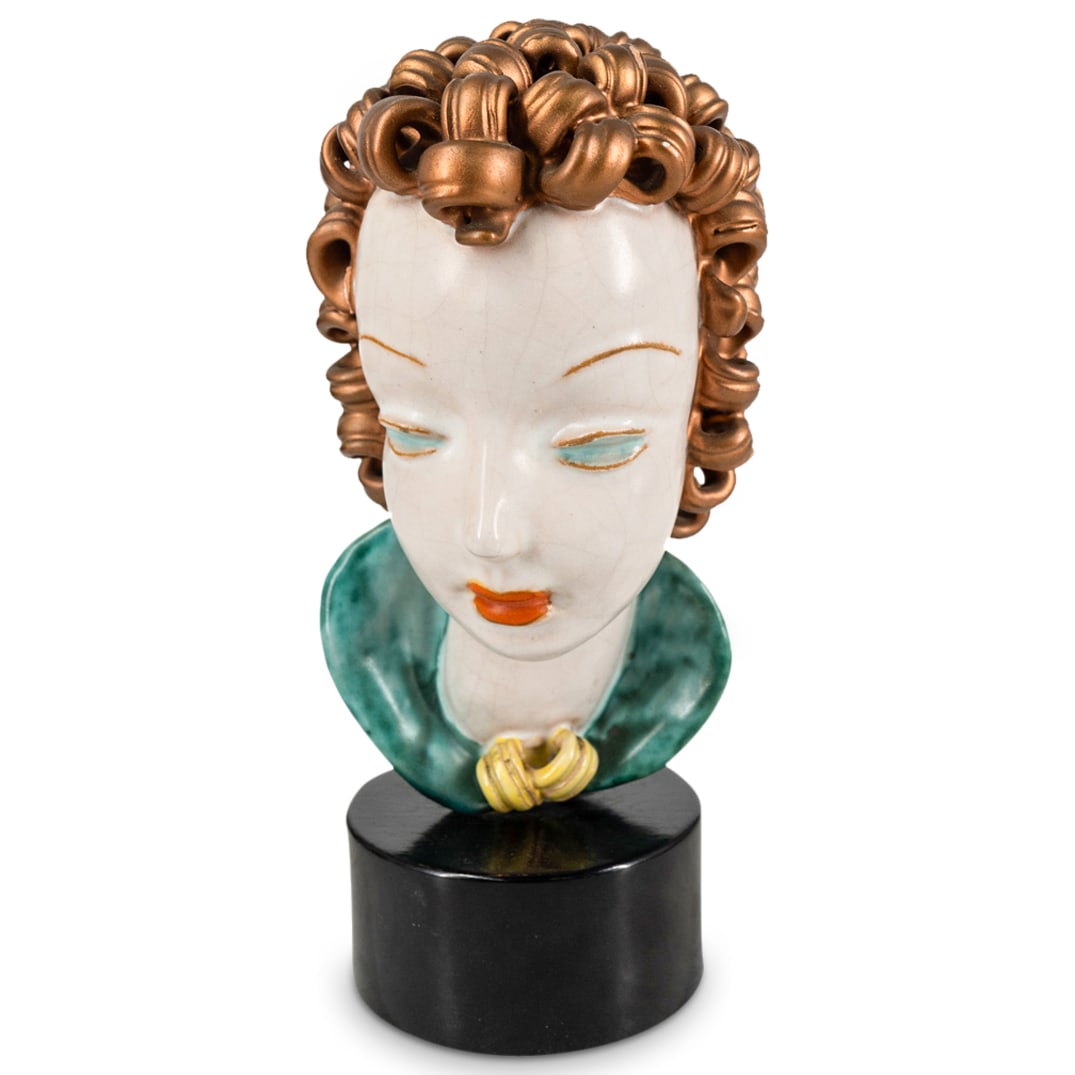 Antique Italo Austrian Porcelain Bust (1 of 6)
