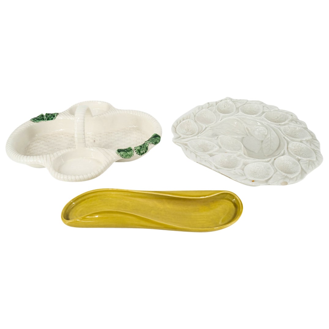 (3 Pc) Assorted Porcelain Serving Dishes Grouping Set (1 of 12)