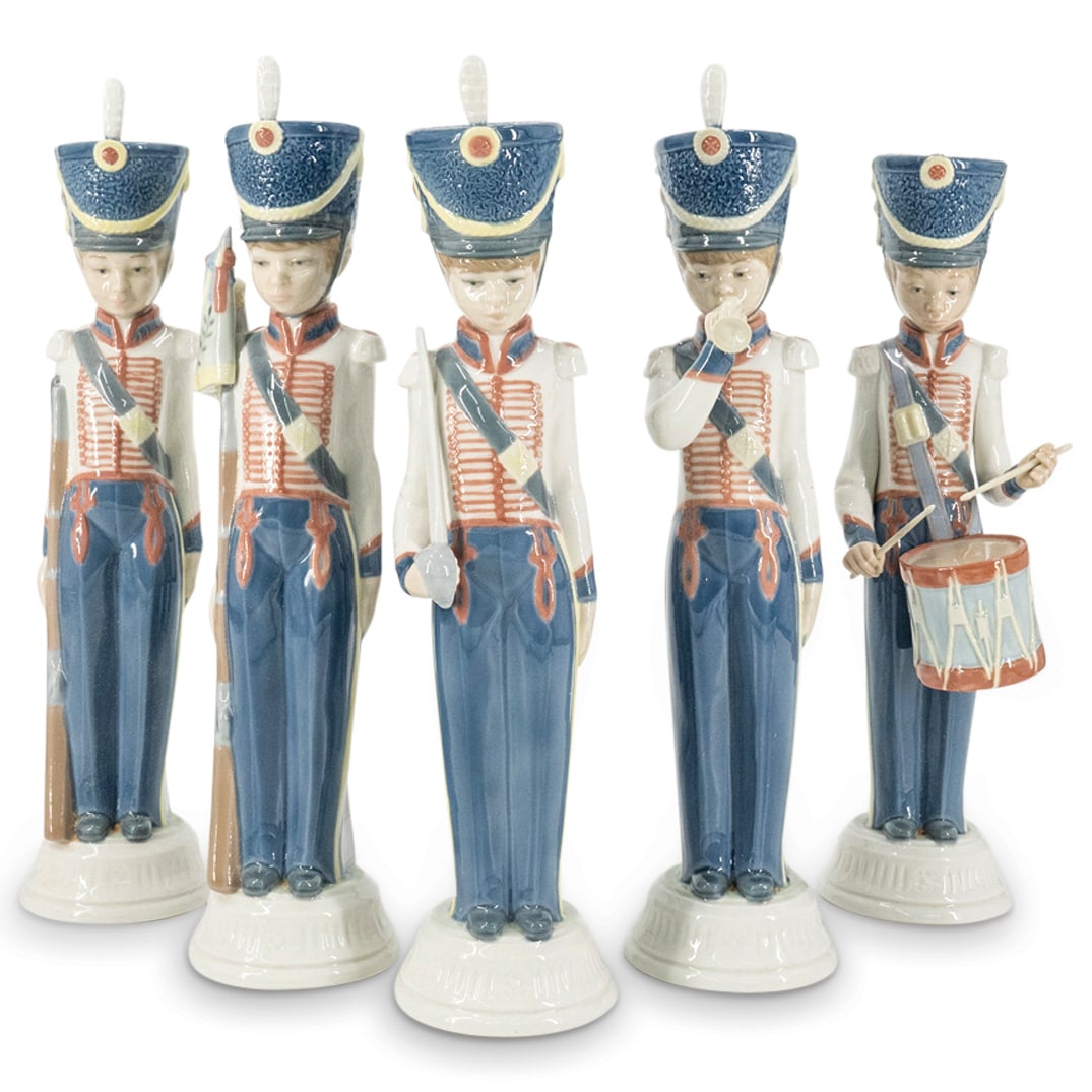 (5 Pc) Lladro Porcelain Soldier Figurines Collection (1 of 17)