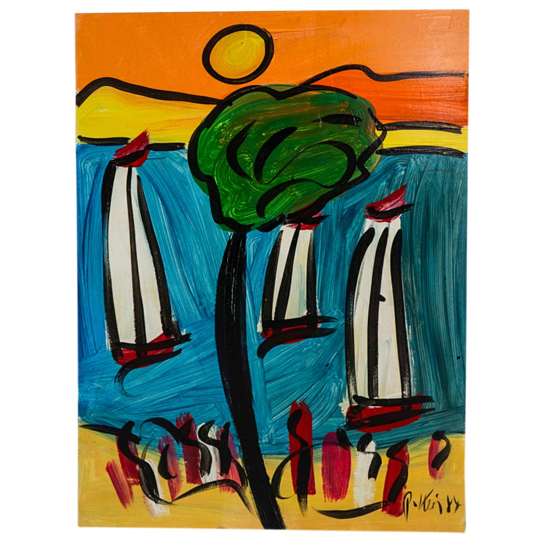 Peter Keil (German, B. 1942) Oil On Panel (1 of 4)