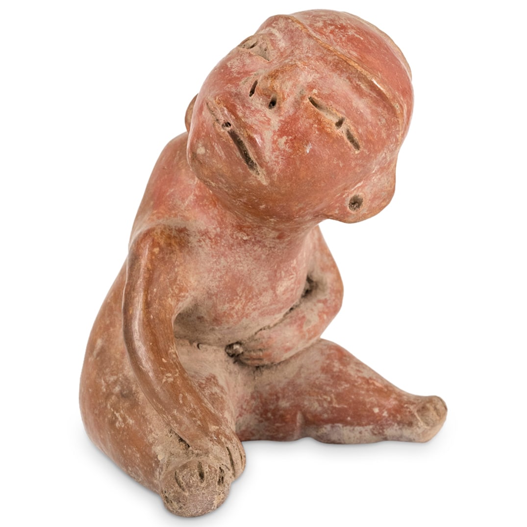 Pre Columbian Style Ceramic Hunchback Figure (1 of 4)