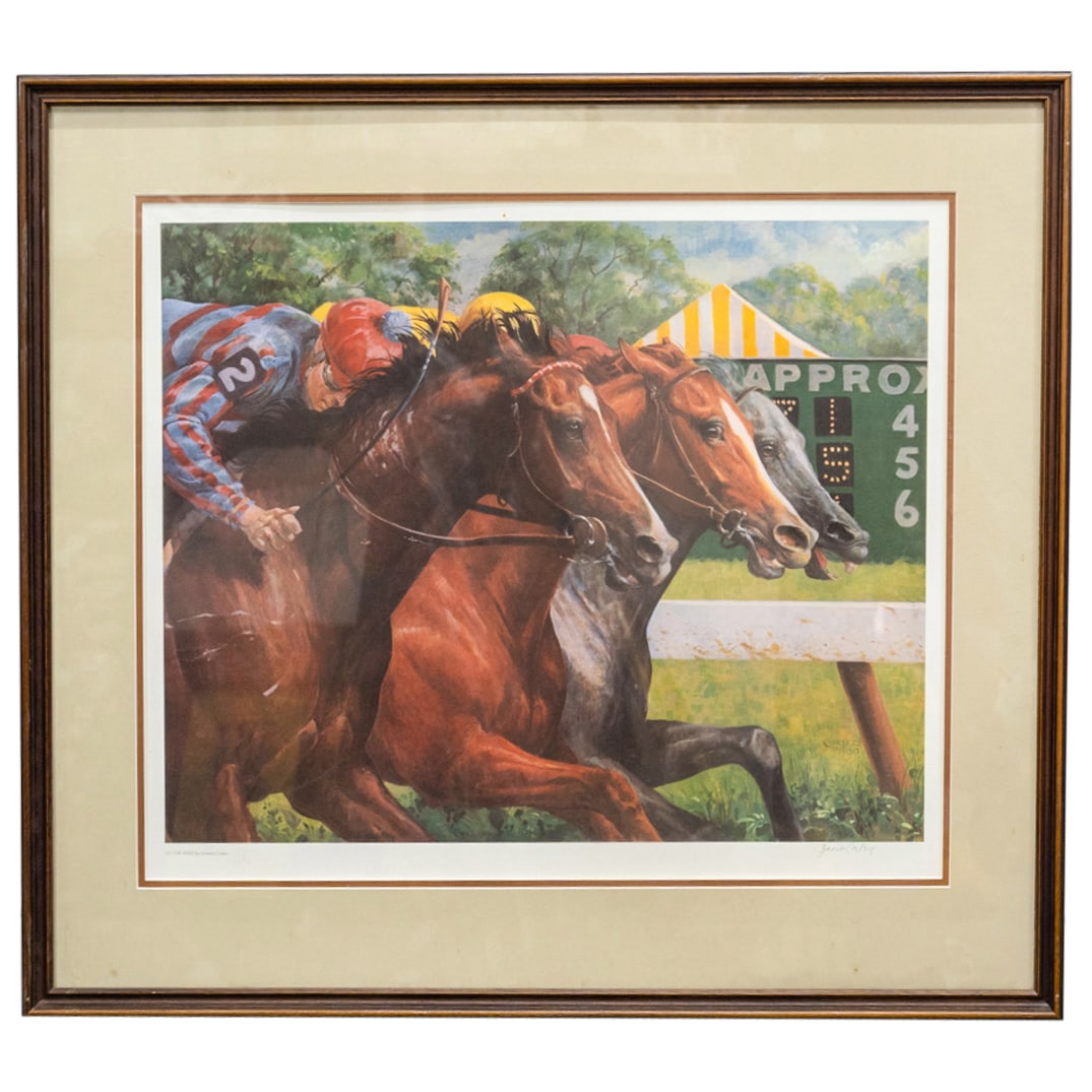 Jenness Cortez (B. 1944) "At The Wire" Serigraph (1 of 5)