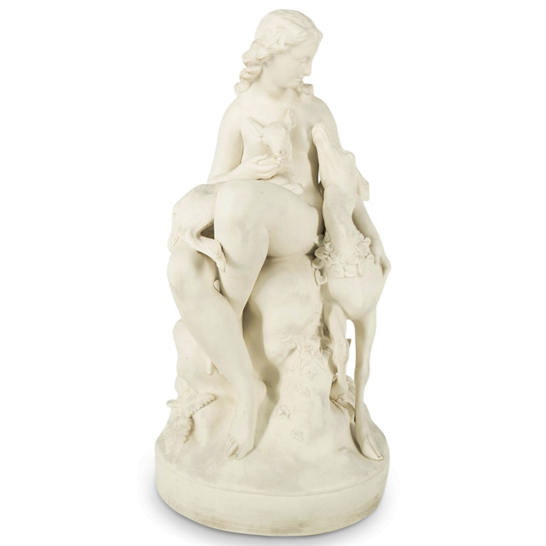 Charles Bell Birch Parian Wood Nymph Sculpture (1 of 7)