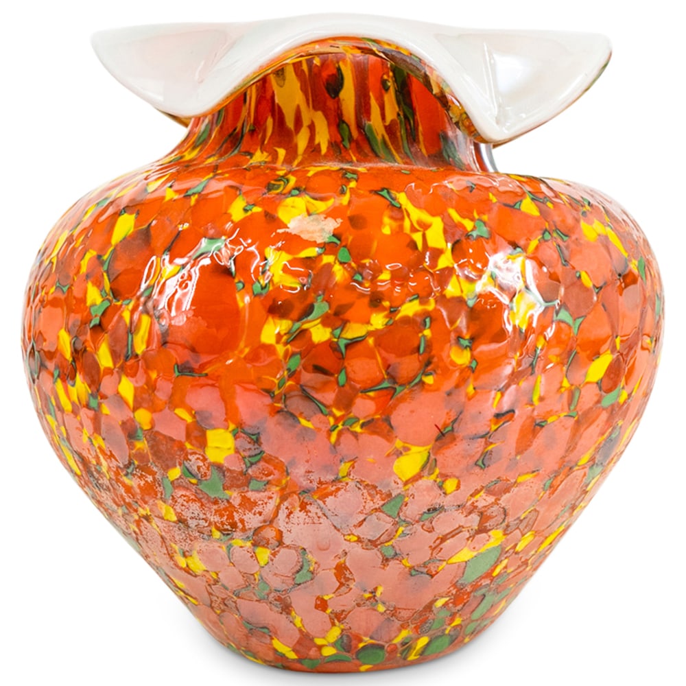 Murano Glass Cotton Candy Vase (1 of 4)