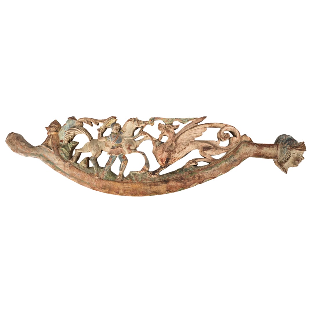 Antique Flemish Polychrome Carved Ornament (1 of 5)