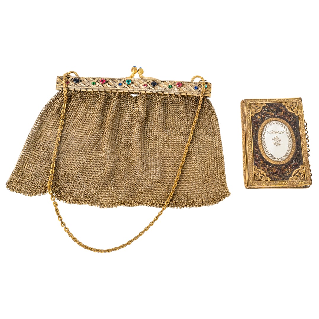 (2pc) Victorian Purse & Notebook (1 of 5)