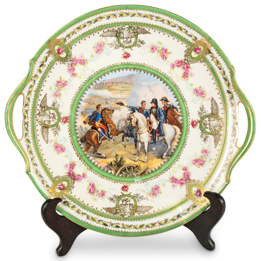 Antique Sevres Porcelain Napoleonic War Cabinet Plate (1 of 5)