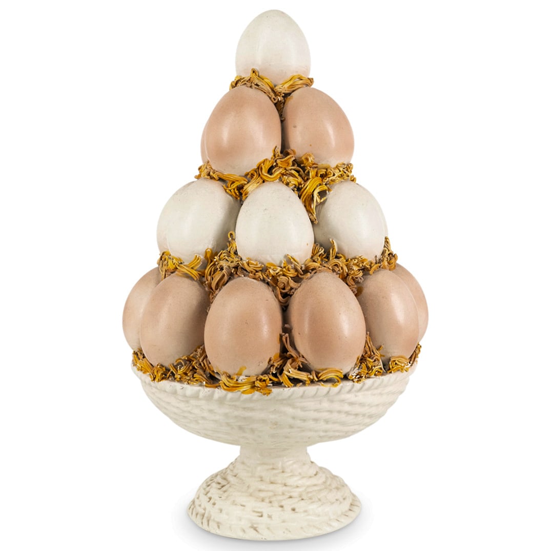 Italian Ceramic Egg Topiary Sculpture (1 of 5)