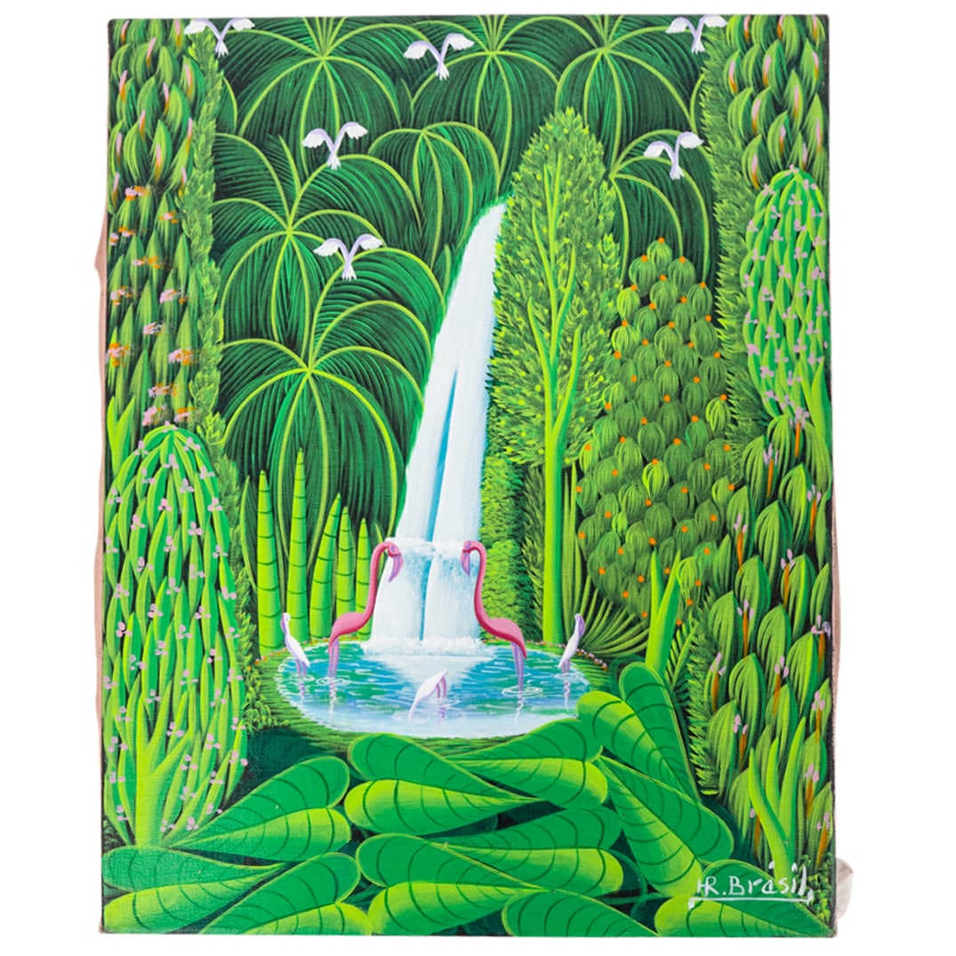 Henri Robert Bresil (Haitian, 1952) Oil On Canvas (1 of 4)