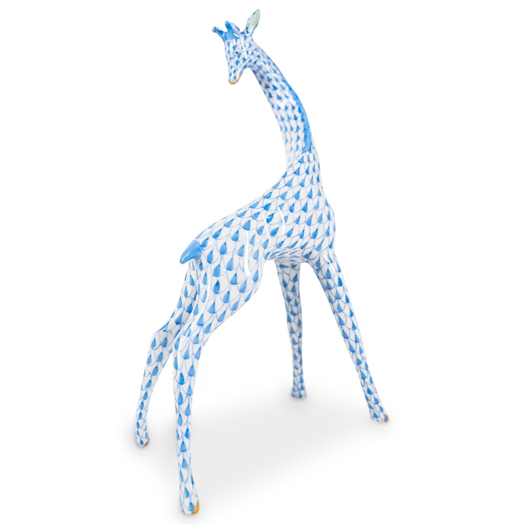 Herend Porcelain "Giraffe" Fishnet Figurine (1 of 3)