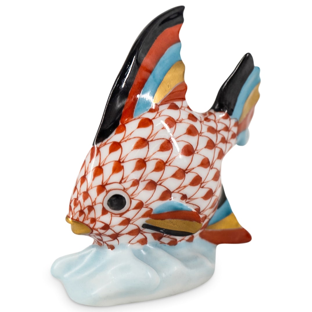 Herend Porcelain "Fish" Fishnet Figurine (1 of 3)