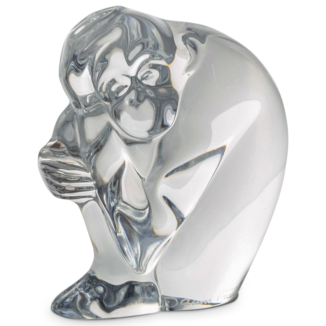 Daum France Crystal "Monkey" Figurine (1 of 3)