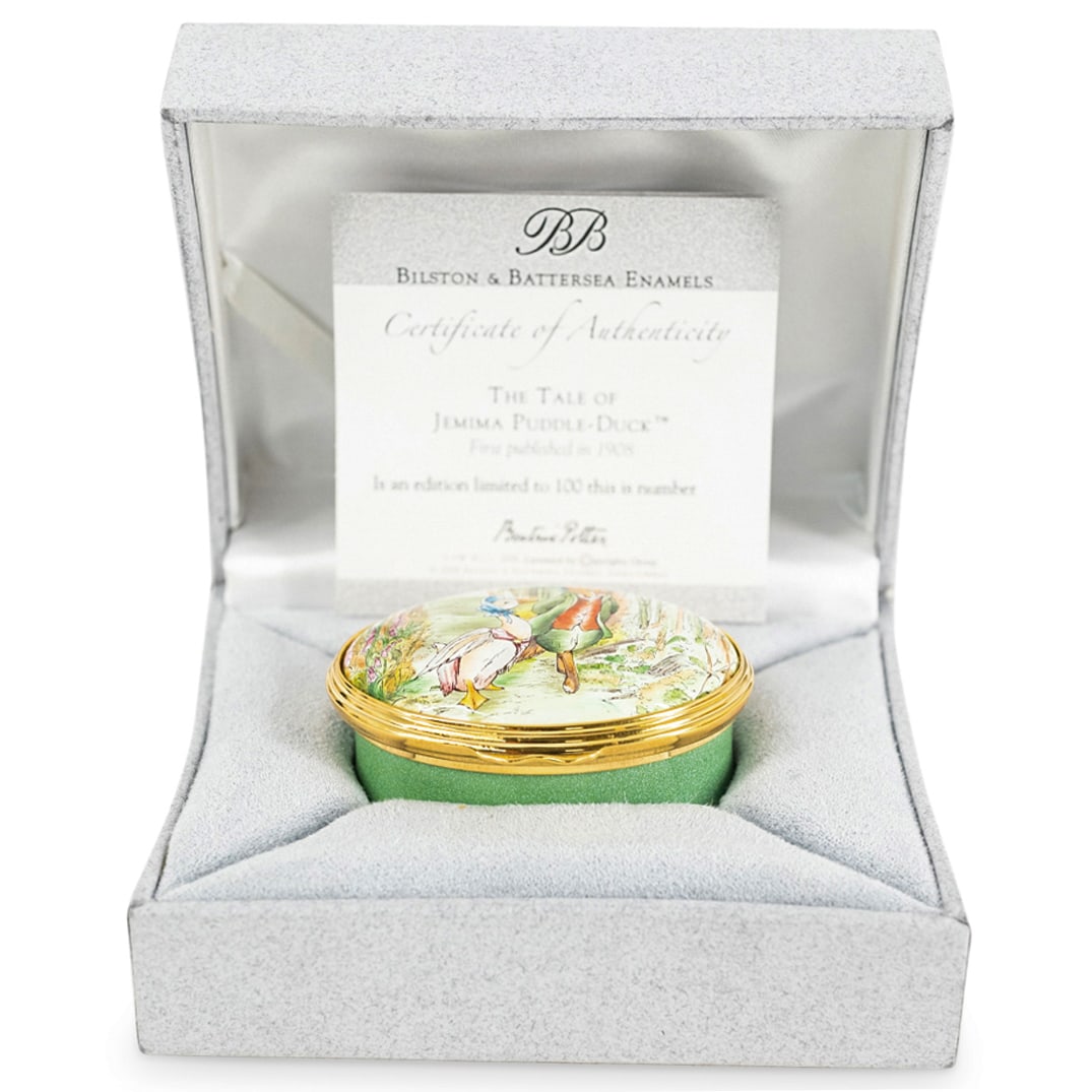 Limited Edition Bilston & Battersea Enamel Hinged Box (1 of 8)