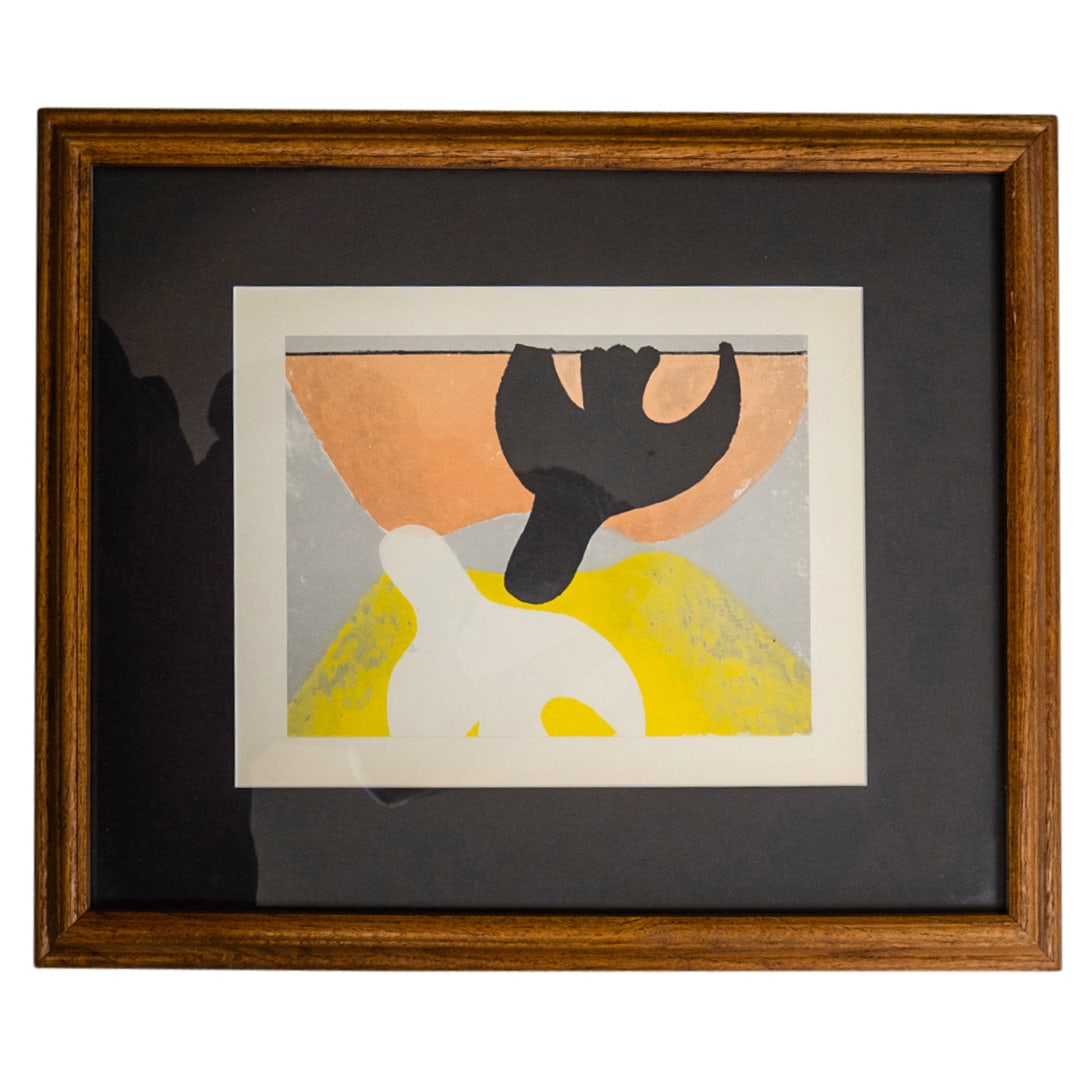 Georges Braque (French, 1882-1963) "Resurrection De L'Oiseau" Lithograph (1 of 2)