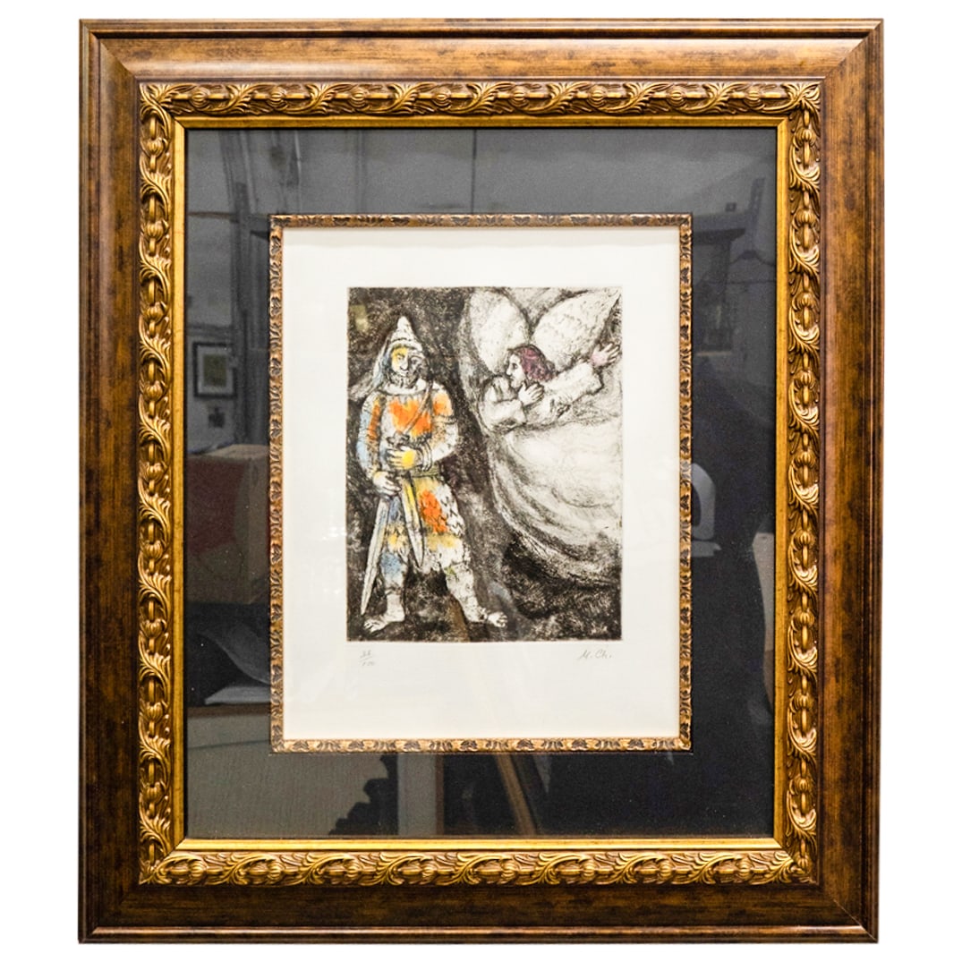 Marc Chagall (1887-1985) "Joshua Preparing To Cross The Jordan" Handcolored Etching (1 of 6)