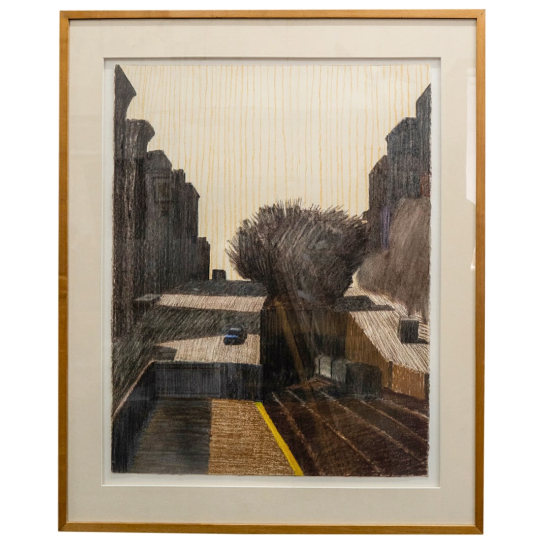 William Clutz (B. 1933) "Station View" Pastel On Paper (1 of 5)