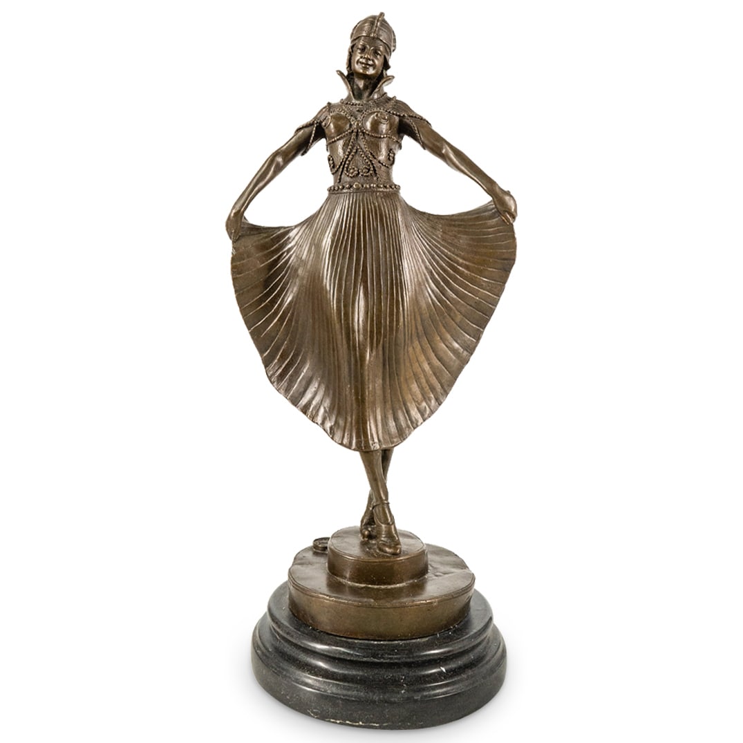After Demetre Chiparus "Actress" Bronze Sculpture (1 of 5)