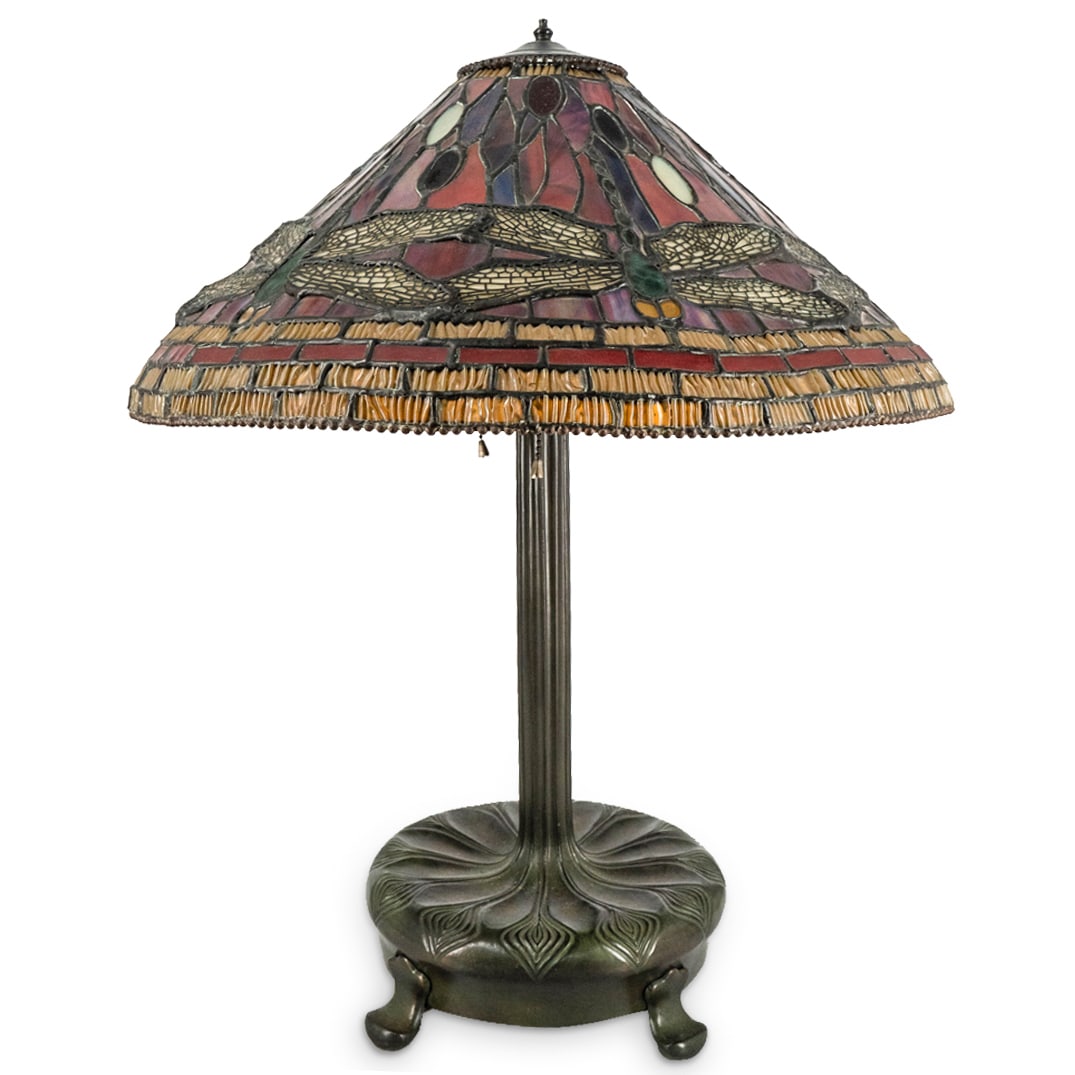 Tiffany Style Dragonfly Lamp (1 of 4)