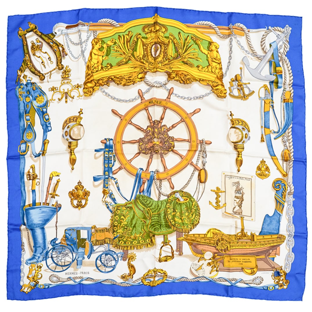 Hermes "Musee" Silk Scarf (1 of 6)