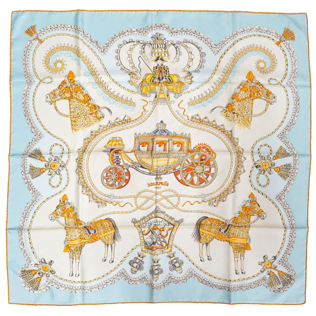 Hermes "Paperoles" Silk Scarf (1 of 5)