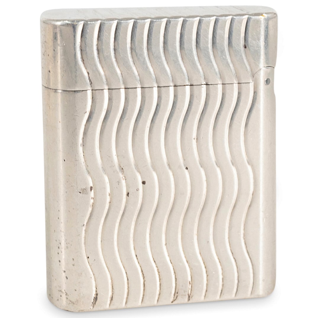 S.T. Dupont "Soubreny" Silver Plated Dual Tone Lighter (1 of 3)