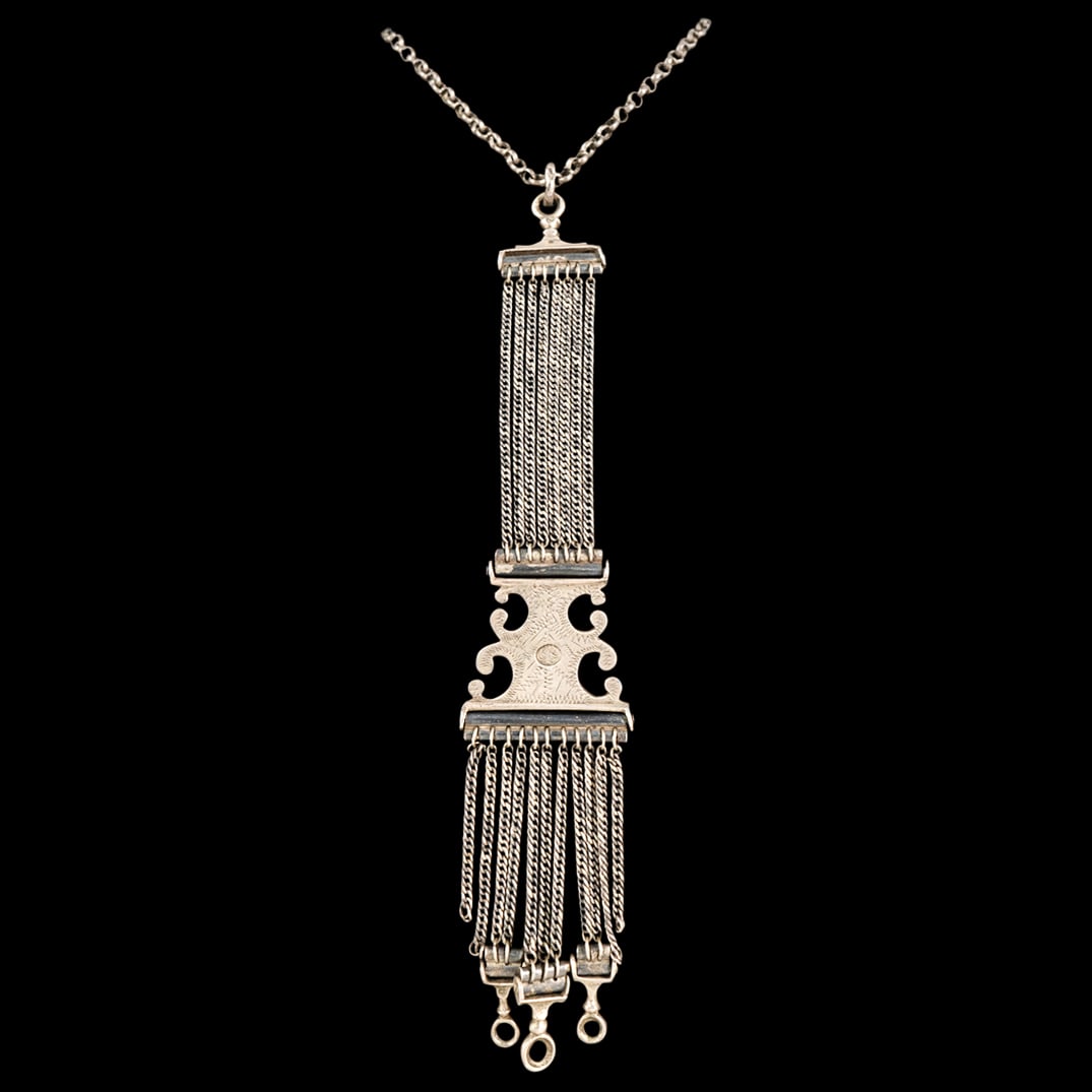 Antique Ottoman 900 Silver Necklace (1 of 2)