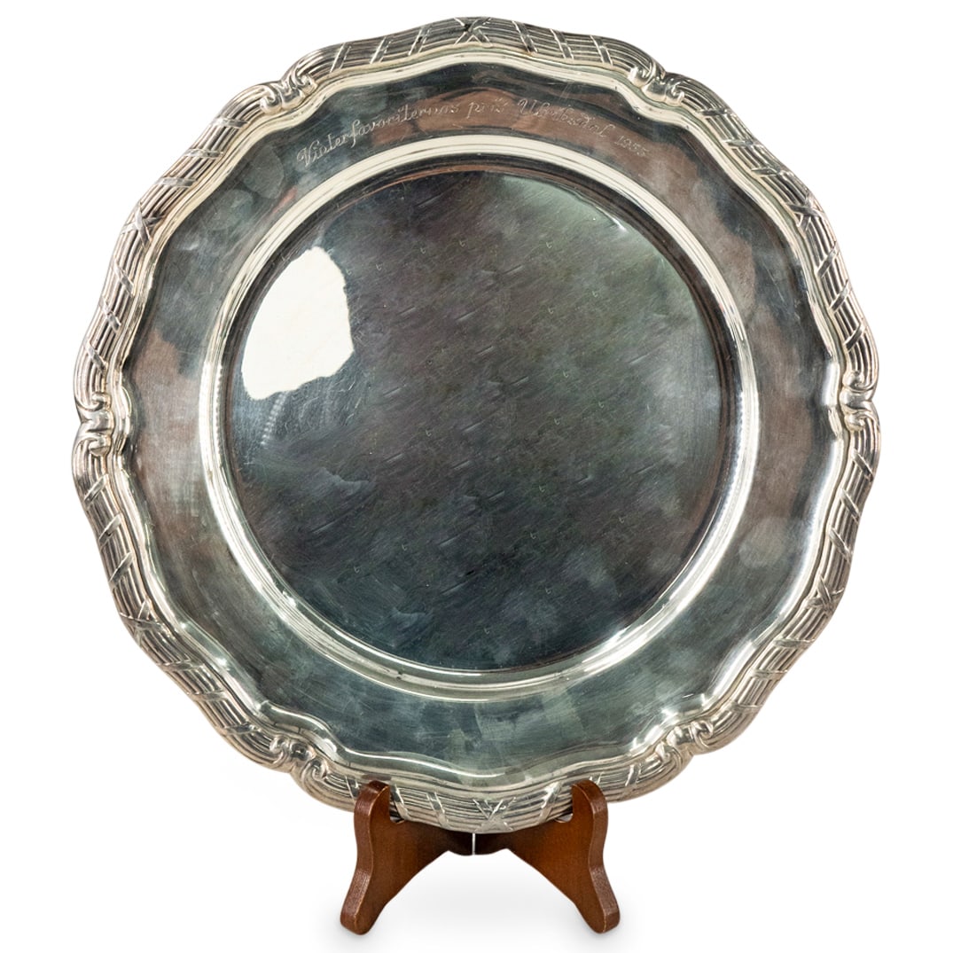 CG Hallberg Silver Presentation Tray (1 of 4)