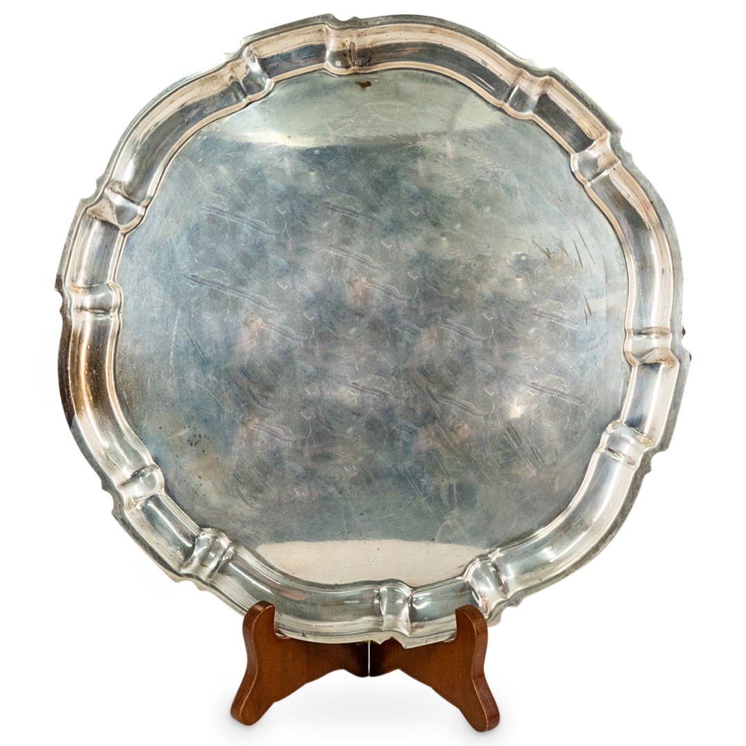 Poole Sterling Silver Chippendale Tray (1 of 3)