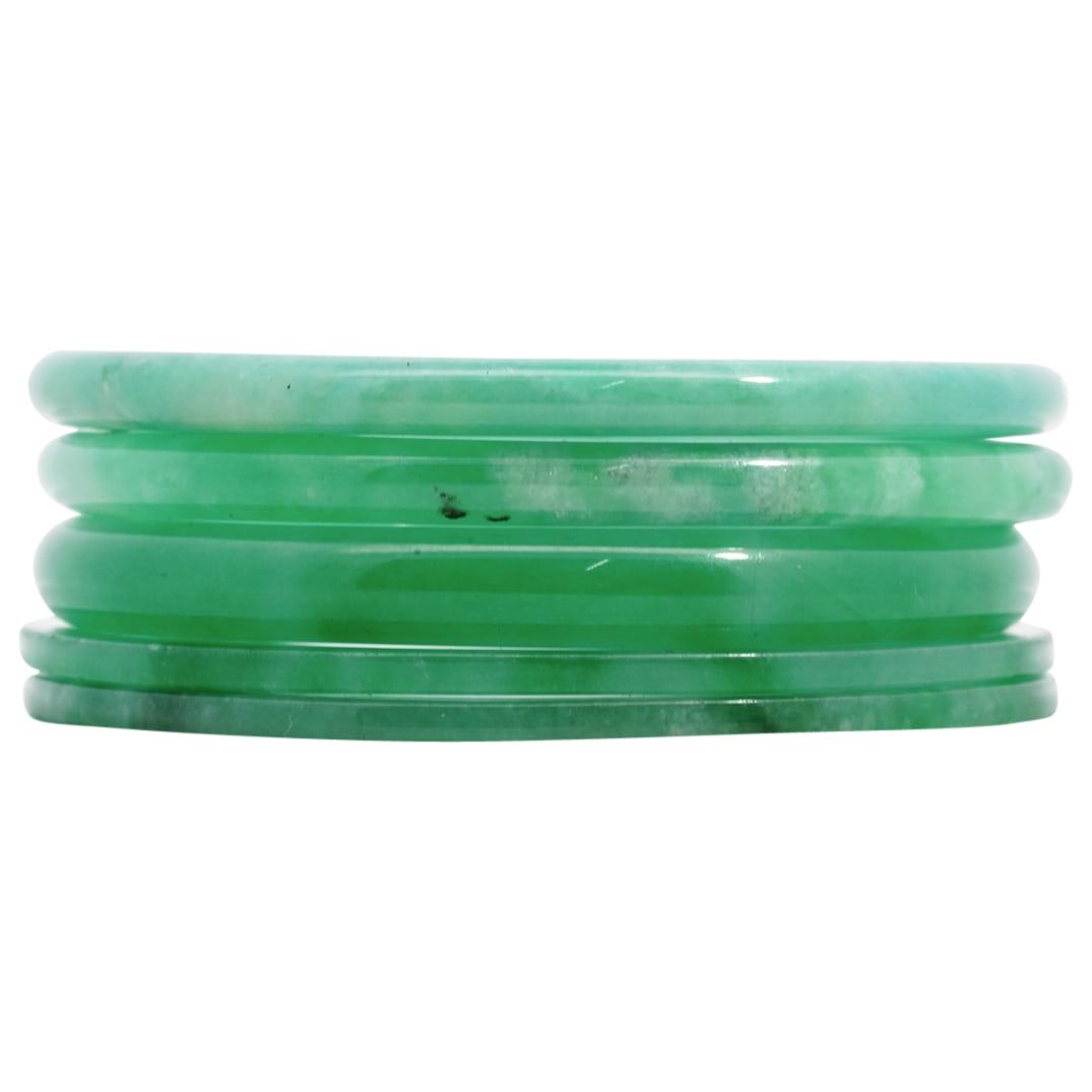 (5 Pc) Chinese Jadeite Bangles (1 of 5)