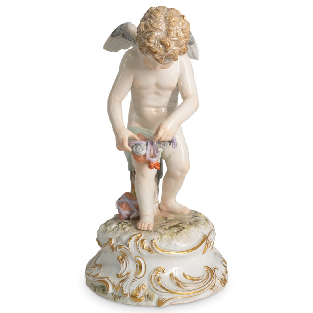 Antique Meissen Porcelain Cupid Figurine Sculpture (1 of 5)