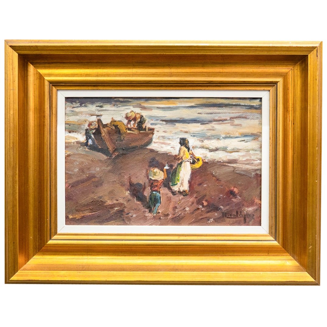 RicoLopez (Spanish, 1925) Oil Painting On Board (1 of 4)