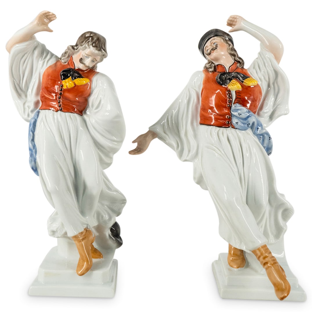 (2 Pc) Herend Hungary Porcelain Folklore Dancer Figurines (1 of 11)