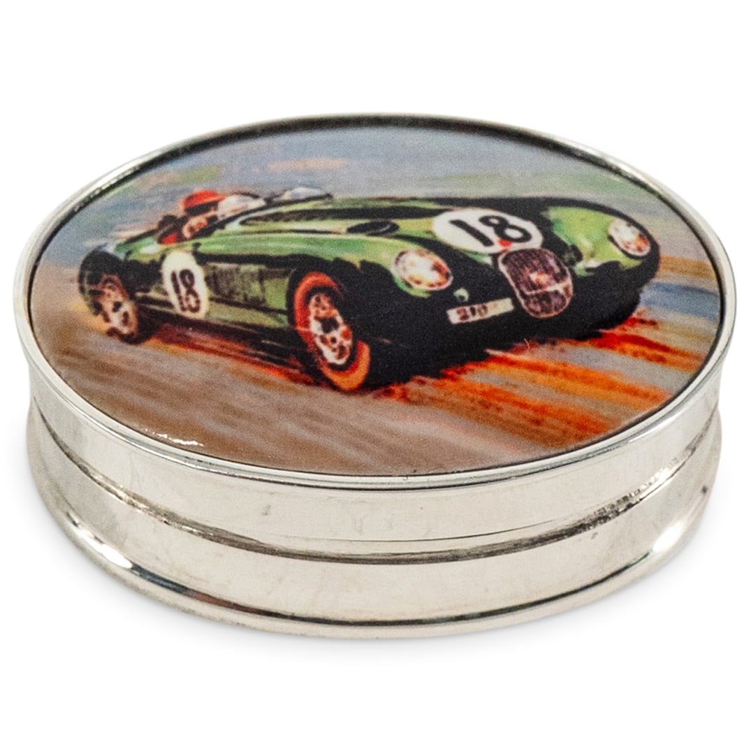 Sterling Silver "Racing Car" Pill Box (1 of 4)