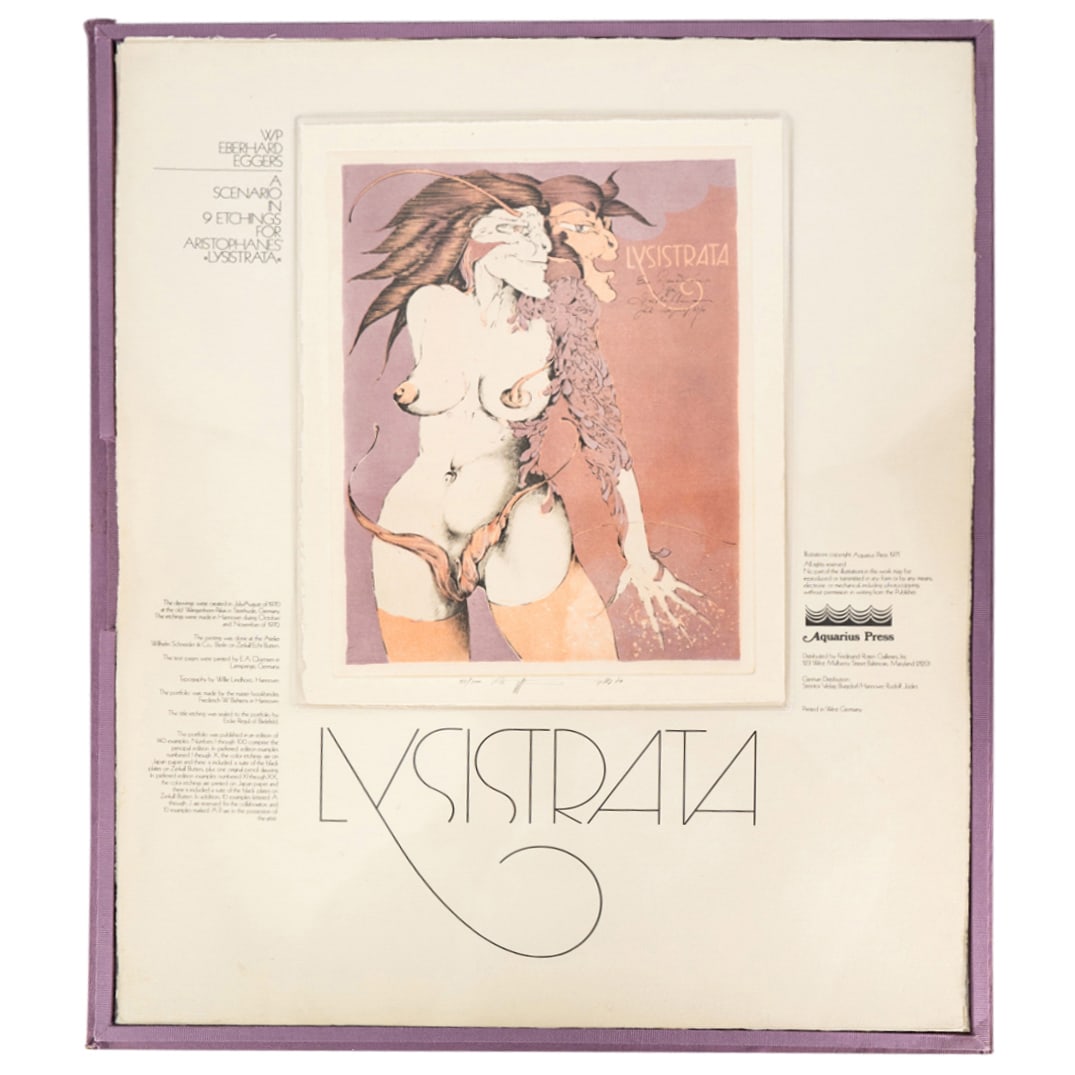 W.P Eberhard Eggers (1939-2004) Lysistrata Etchings (1 of 9)